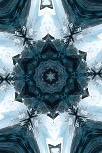 Preview wallpaper kaleidoscope, shapes, abstract, blue