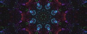 Preview wallpaper kaleidoscope, shapes, abstraction, fractal, dark