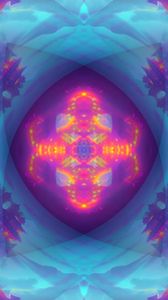 Preview wallpaper kaleidoscope, shapes, abstraction, background, glow