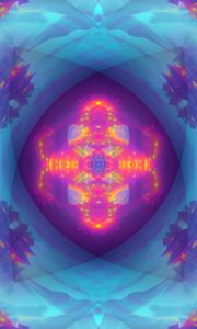 Preview wallpaper kaleidoscope, shapes, abstraction, background, glow