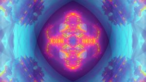 Preview wallpaper kaleidoscope, shapes, abstraction, background, glow