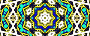 Preview wallpaper kaleidoscope, shapes, bright, background, abstraction