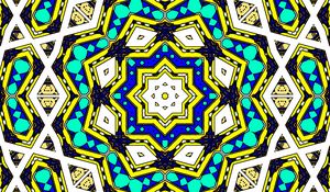 Preview wallpaper kaleidoscope, shapes, bright, background, abstraction