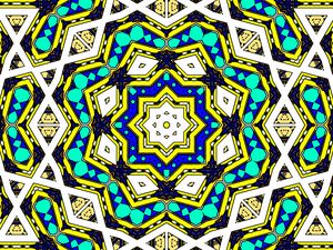 Preview wallpaper kaleidoscope, shapes, bright, background, abstraction