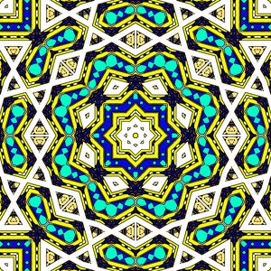 Preview wallpaper kaleidoscope, shapes, bright, background, abstraction
