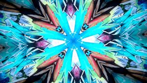 Preview wallpaper kaleidoscope, shapes, glow, abstraction, background