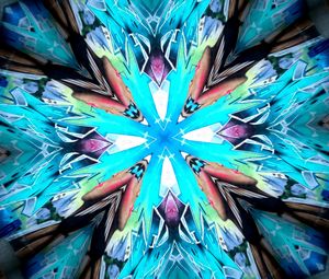 Preview wallpaper kaleidoscope, shapes, glow, abstraction, background
