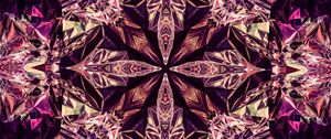Preview wallpaper kaleidoscope, shapes, pattern, abstraction, purple