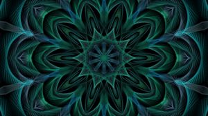 Preview wallpaper kaleidoscope, transparent, shapes, abstraction, dark