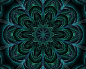 Preview wallpaper kaleidoscope, transparent, shapes, abstraction, dark