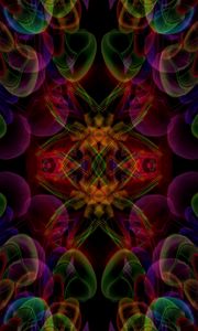 Preview wallpaper kaleidoscope, transparent, shapes, abstraction