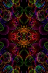 Preview wallpaper kaleidoscope, transparent, shapes, abstraction