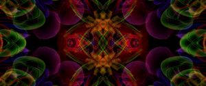 Preview wallpaper kaleidoscope, transparent, shapes, abstraction