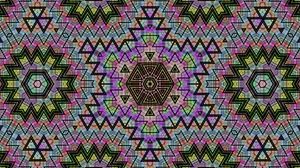 Preview wallpaper kaleidoscope, zigzags, patterns