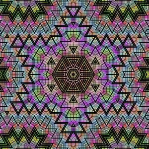 Preview wallpaper kaleidoscope, zigzags, patterns