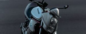 Preview wallpaper kawasaki er-6n, kawasaki, motorcycle, bike, gray, sports