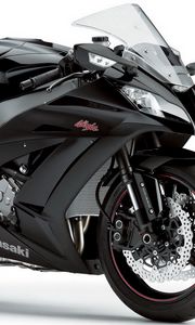 Preview wallpaper kawasaki, motorbike, black, kawasaki ninja
