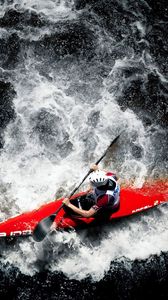 Preview wallpaper kayak, water sports, paddle, water, rowing