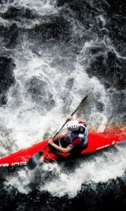 Preview wallpaper kayak, water sports, paddle, water, rowing