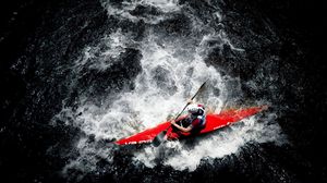 Preview wallpaper kayak, water sports, paddle, water, rowing