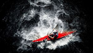 Preview wallpaper kayak, water sports, paddle, water, rowing