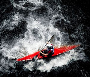 Preview wallpaper kayak, water sports, paddle, water, rowing