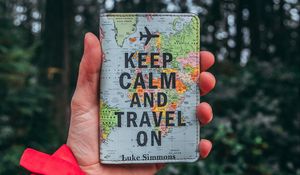 Preview wallpaper keep calm, travel, inscription