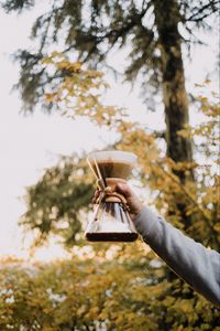 Preview wallpaper kemex, coffee, drink, glass, hand