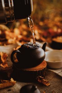 Preview wallpaper kettle, drink, autumn, comfort