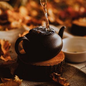 Preview wallpaper kettle, drink, autumn, comfort