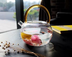 Preview wallpaper kettle, tea, flowers