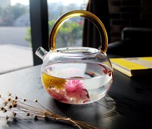 Preview wallpaper kettle, tea, flowers