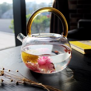 Preview wallpaper kettle, tea, flowers