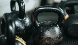 Preview wallpaper kettlebell, bodybuilding, sports, gym