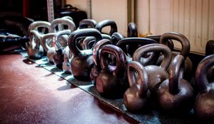 Preview wallpaper kettlebell, sports, iron, crossfit