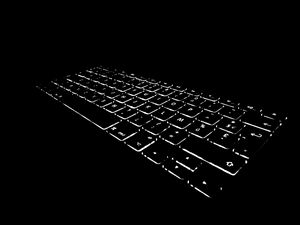 Preview wallpaper keyboard, backlight, black and white, black