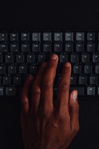 Preview wallpaper keyboard, keys, hand, hacker, technology