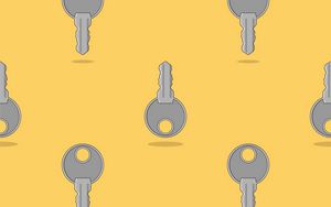 Preview wallpaper keys, shape, art, yellow, gray