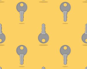 Preview wallpaper keys, shape, art, yellow, gray