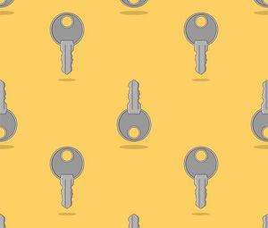 Preview wallpaper keys, shape, art, yellow, gray