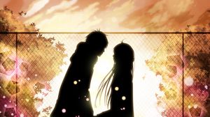 Preview wallpaper kimi ni todoke, girl, boy, love, feelings, meet, date, fall, leaves