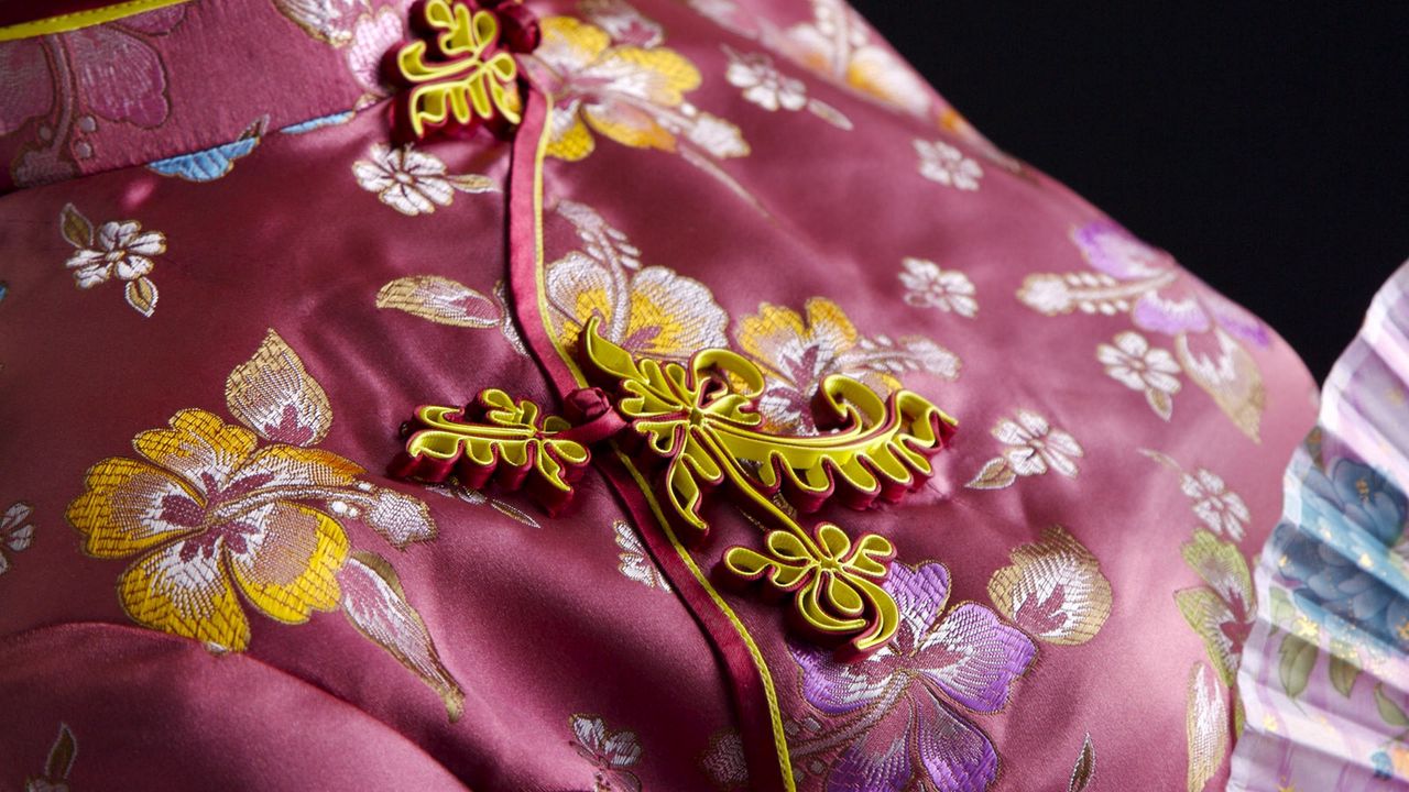 Wallpaper kimono, fan, decoration