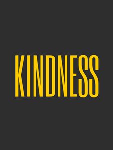 Preview wallpaper kindness, inscription, word, minimalism