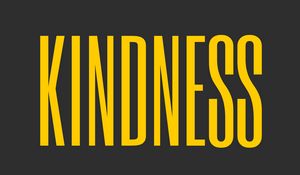 Preview wallpaper kindness, inscription, word, minimalism