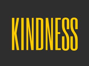 Preview wallpaper kindness, inscription, word, minimalism