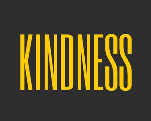 Preview wallpaper kindness, inscription, word, minimalism