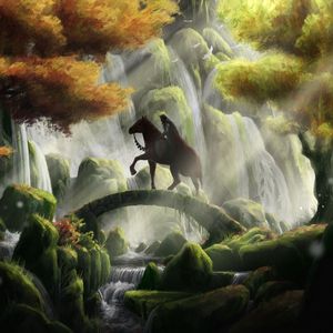 Preview wallpaper king, armor, rider, horse, fantasy, art