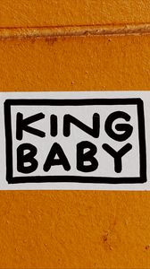 Preview wallpaper king, inscription, phrase, wall