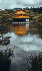 Preview wallpaper kinkaku-ji, golden pavilion temple, temple, japan