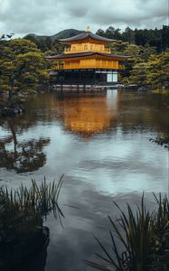 Preview wallpaper kinkaku-ji, golden pavilion temple, temple, japan